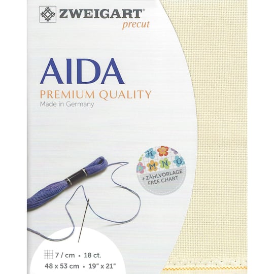 Zweigart® Fein Aida 18 Count Precut Fabric